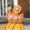 Glitzhome® 35.5" Thanksgiving Metal Stacked Pumpkins Yard Stake